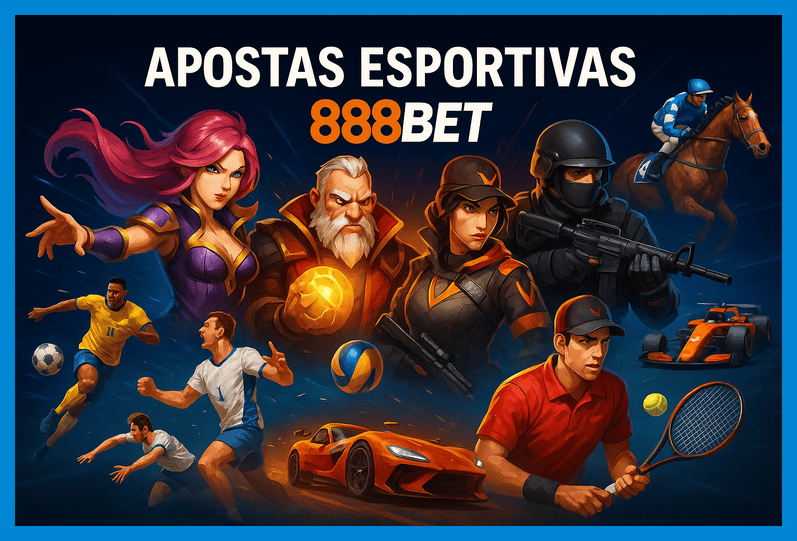 Aposte em apostas esportivas no cassino online 888BET