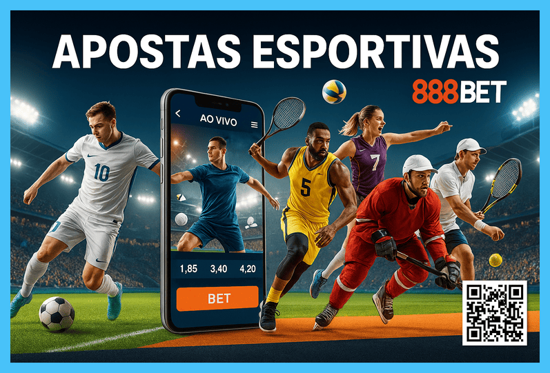 Apostas esportivas no cassino online 888BET